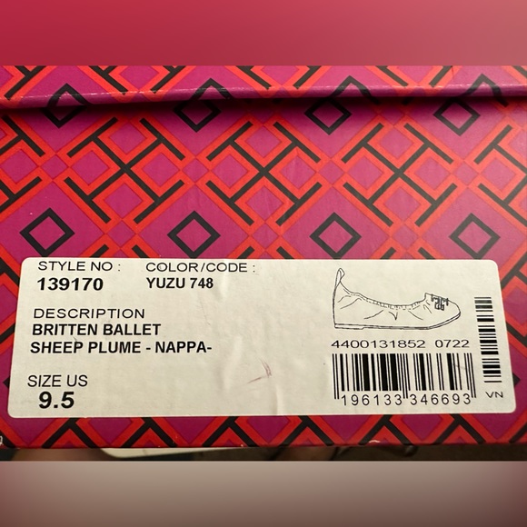 Tory Burch Britten Ballet Shoes 9.5. New in Box! Beautiful! - Picture 3 of 3